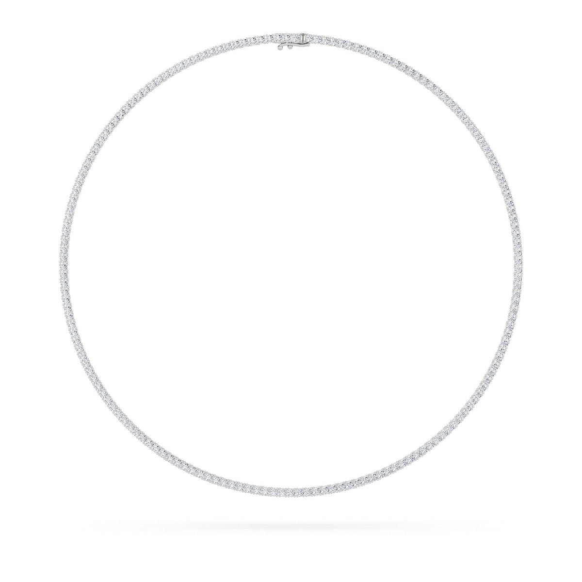 9.5CTW Round Lab-Grown Diamond Petite Line Necklace 169 Stones