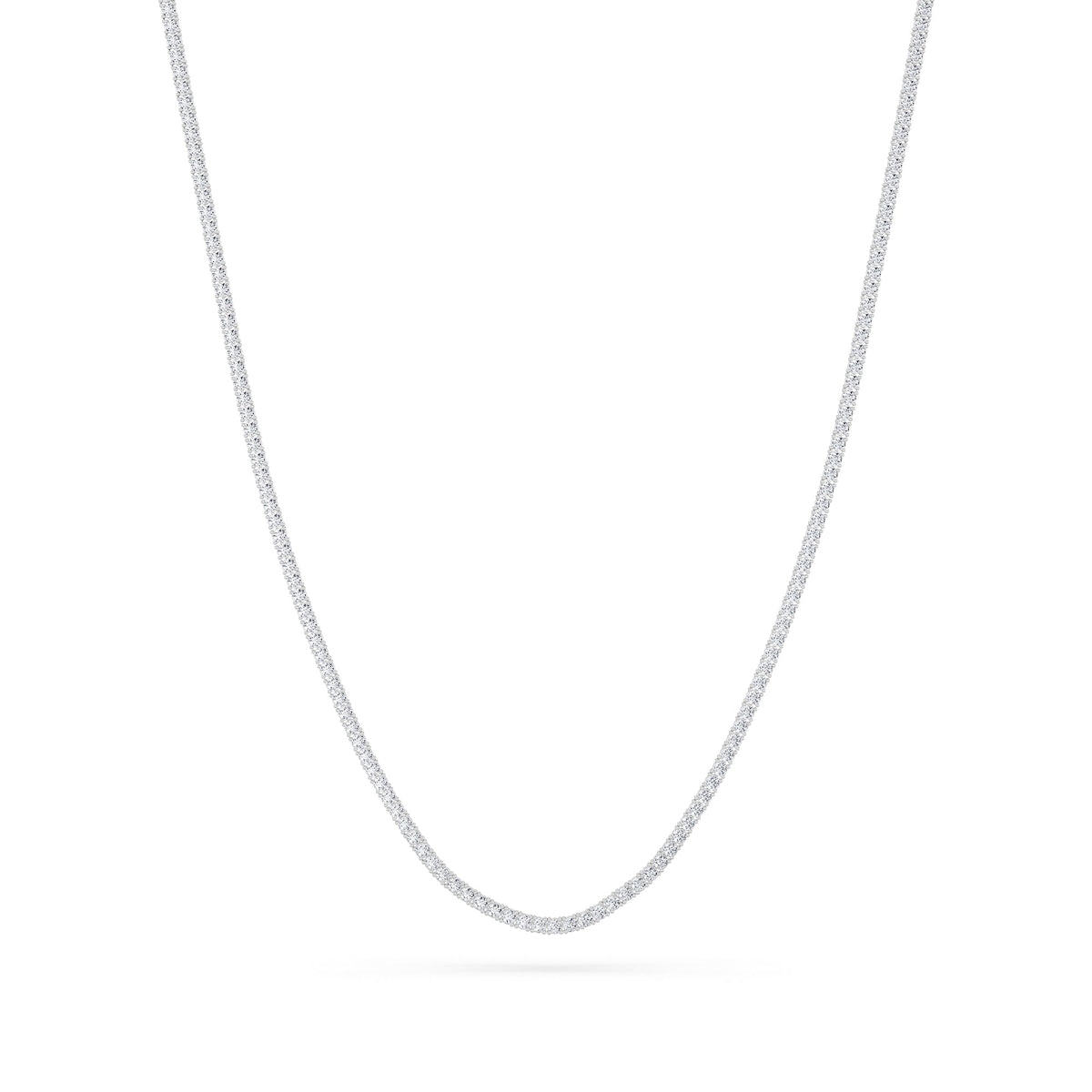 9.5CTW Round Lab-Grown Diamond Petite Line Necklace 169 Stones