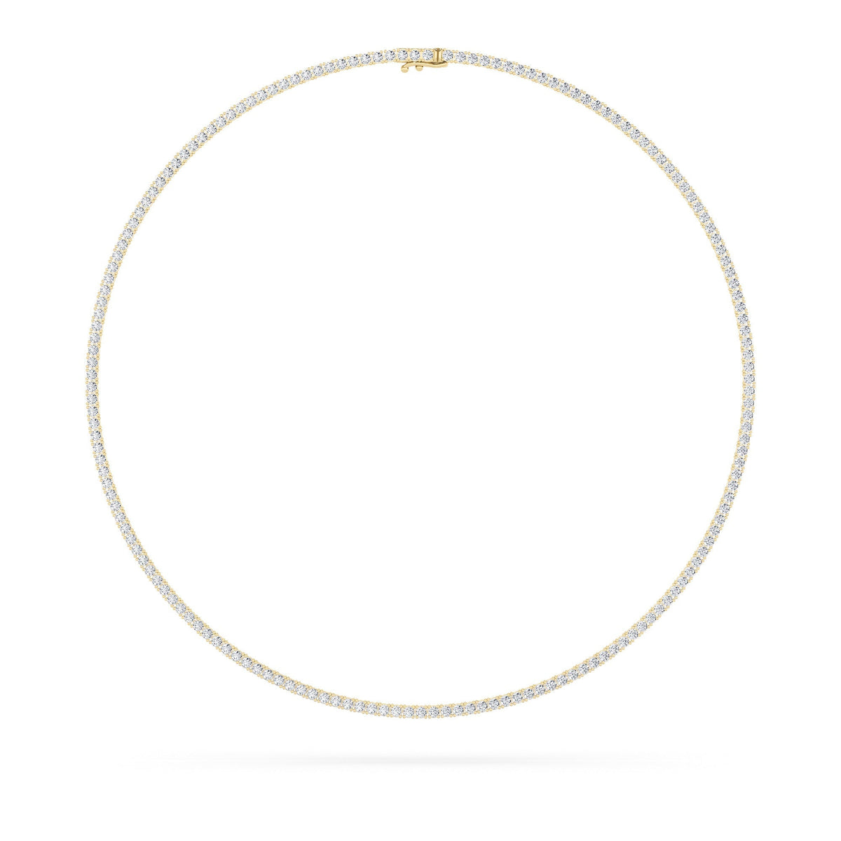 9.5CTW Round Lab-Grown Diamond Petite Line Necklace 169 Stones
