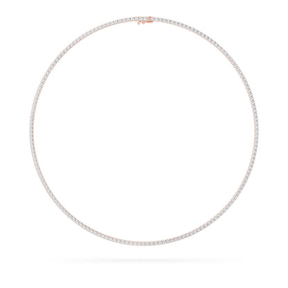 9.5CTW Round Lab-Grown Diamond Petite Line Necklace 169 Stones