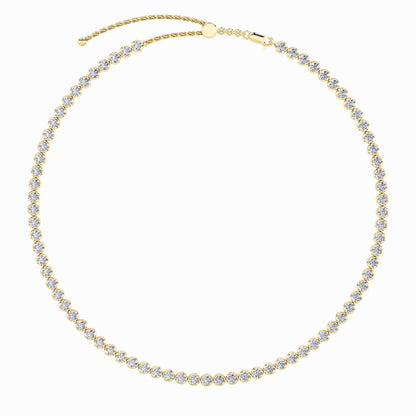 11CTW Round Lab-Grown Diamond Necklace 78 Stones
