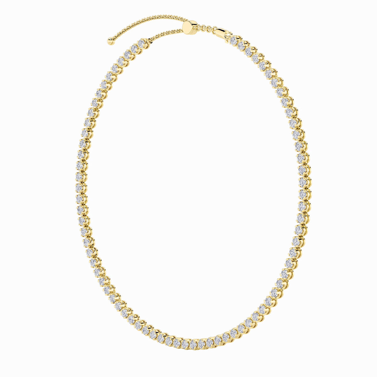 11CTW Round Lab-Grown Diamond Necklace 78 Stones