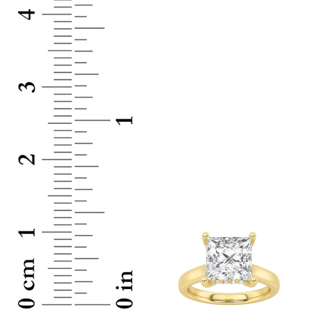 2CTW Princess Lab-Grown Diamond Prong Ring 13 Stones