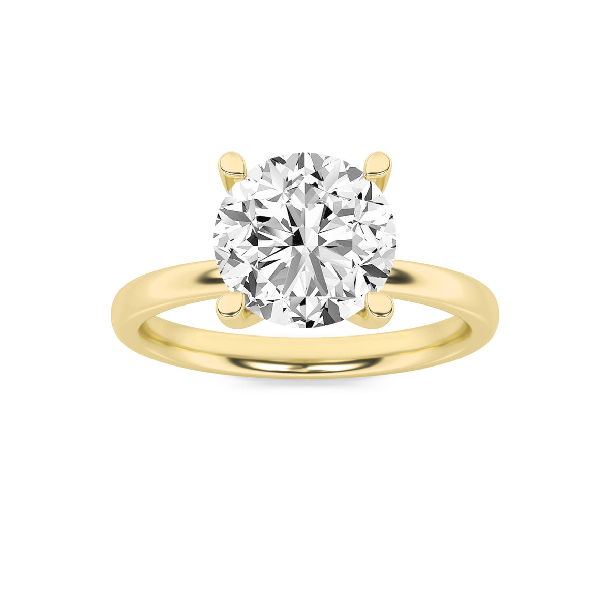 2CTW Round Lab-Grown Diamond Prong Hidden Halo Petite Shank Ring 13 Stones 1.92ct Center