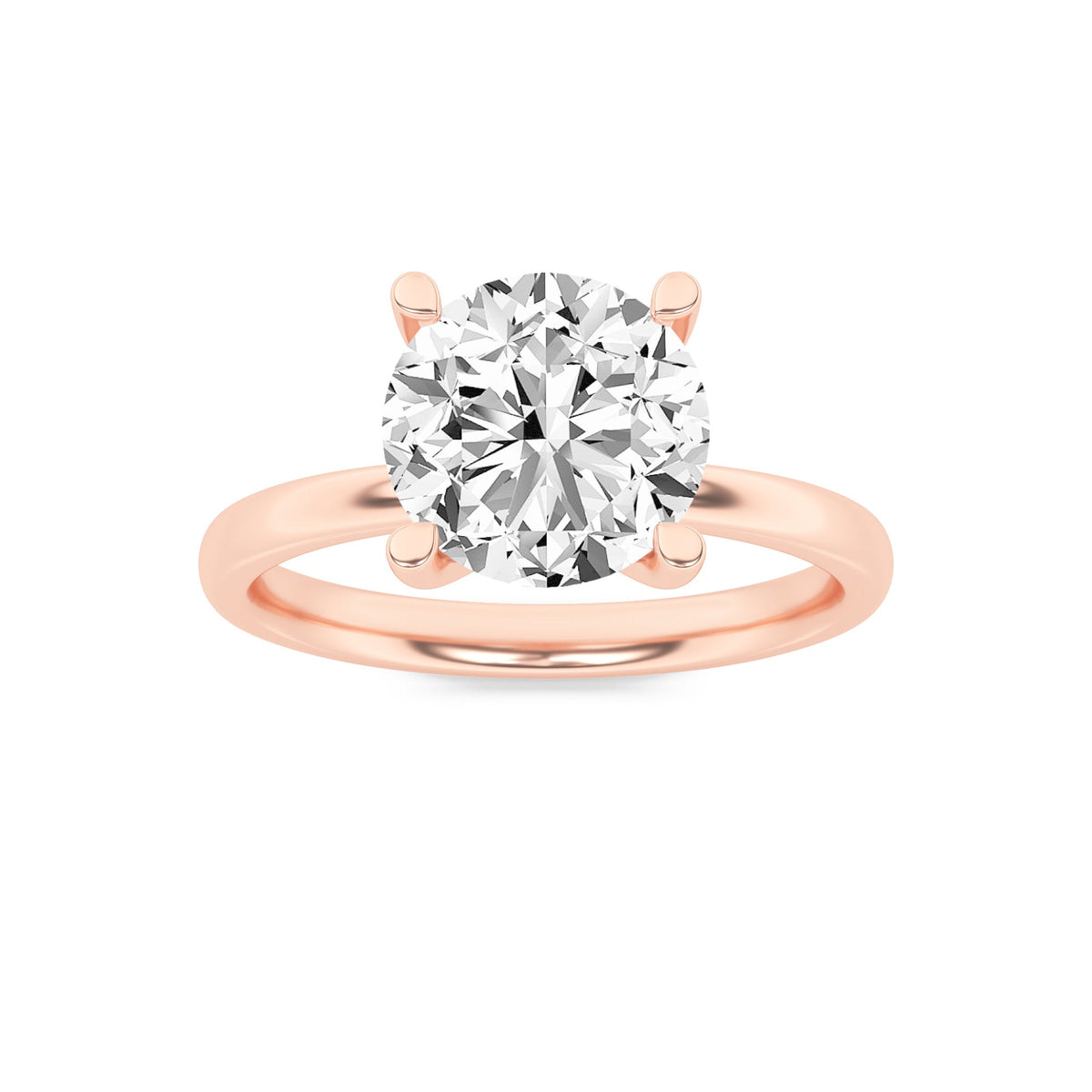 2CTW Round Lab-Grown Diamond Prong Hidden Halo Petite Shank Ring 13 Stones 1.92ct Center