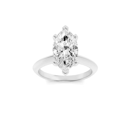 1.5CTW Marquise Lab-Grown Diamond Prong Knife Edge Shank Solitaire Engagement Ring 1 Stone