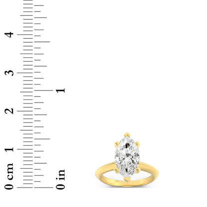 2CTW Marquise Lab-Grown Diamond Prong Knife Edge Shank Solitaire Engagement Ring 1 Stone