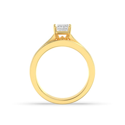 2CTW Radiant Lab-Grown Diamond Prong Channel Set Bridal Engagement Ring 25 Stones