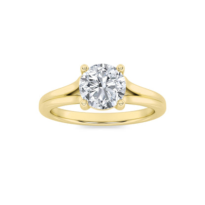 2CTW Round Lab-Grown Diamond Prong Split Shank Solitaire Engagement Ring 1 Stone