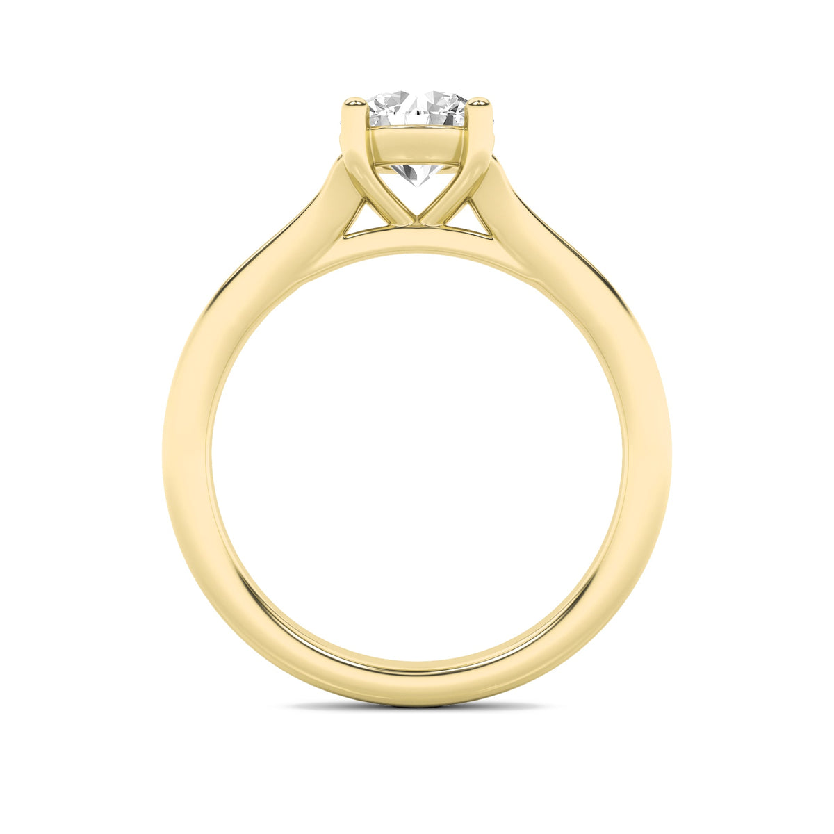 2CTW Round Lab-Grown Diamond Prong Split Shank Solitaire Engagement Ring 1 Stone