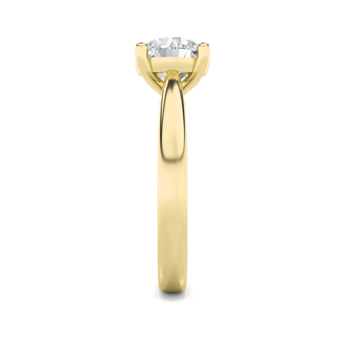 2CTW Round Lab-Grown Diamond Prong Classic Shank Solitaire Engagement Ring 1 Stone