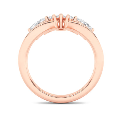 1.5CTW Marquise Lab-Grown Diamond Prong Fancy Contour Ring 15 Stones