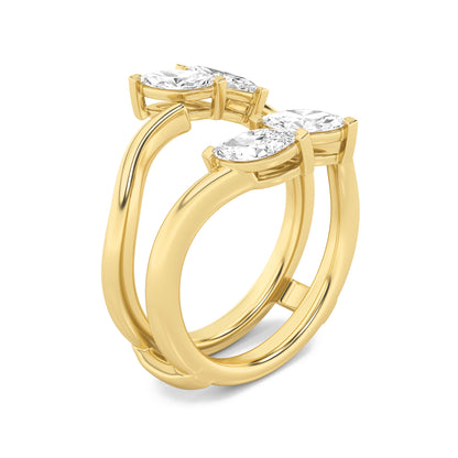 1CTW Marquise Lab-Grown Diamond Insert Jacket Ring 4 Stones