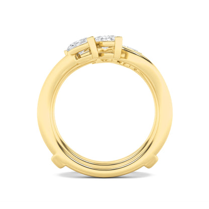 1CTW Marquise Lab-Grown Diamond Insert Jacket Ring 4 Stones