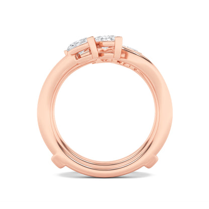 1CTW Marquise Lab-Grown Diamond Insert Jacket Ring 4 Stones