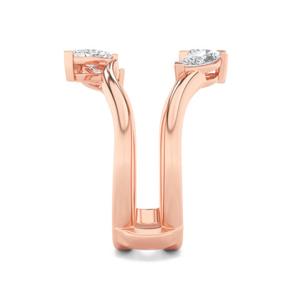 1CTW Marquise Lab-Grown Diamond Insert Jacket Ring 4 Stones