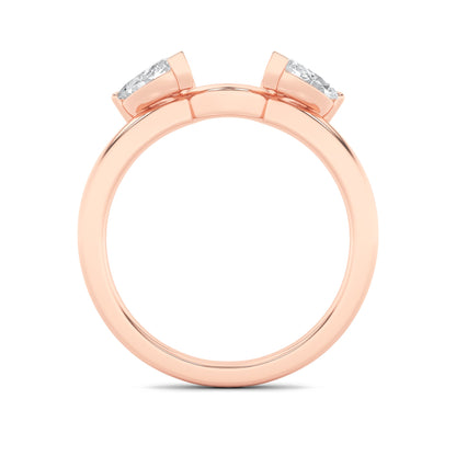 1CTW Marquise Lab-Grown Diamond Prong Wrap Ring 4 Stones