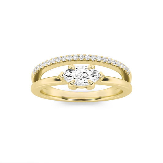 0.5CTW Marquise Lab-Grown Diamond Fashion Ring 24 Stones