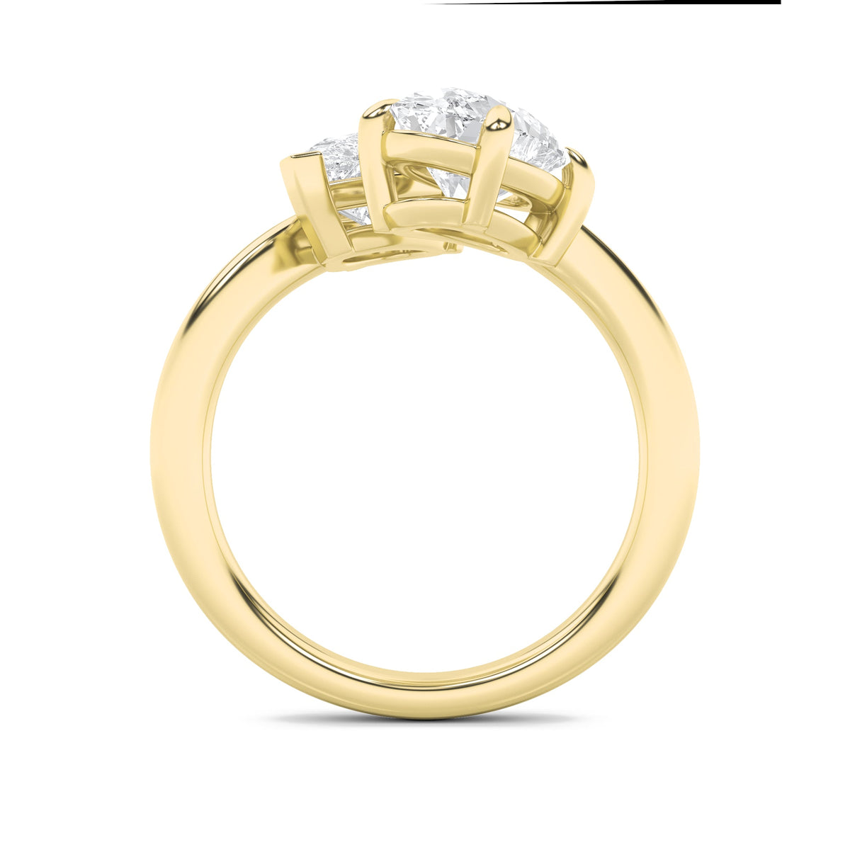 3CTW Oval Lab-Grown Diamond Prong Toi et Moi Fashion Ring 2 Stones