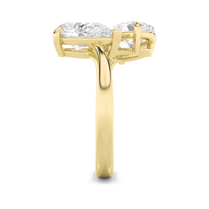 3CTW Oval Lab-Grown Diamond Prong Toi et Moi Fashion Ring 2 Stones