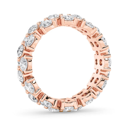 5CTW Round Lab-Grown Diamond Prong Eternity Band Ring 36 Stones