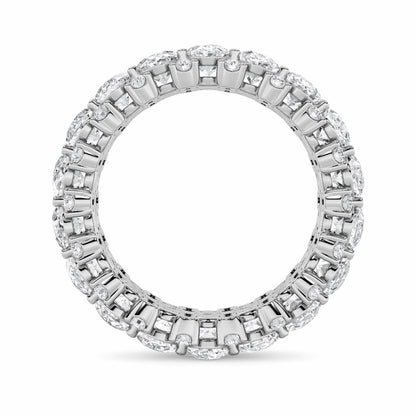 6CTW Oval Lab-Grown Diamond Prong Eternity Band Ring 54 Stones