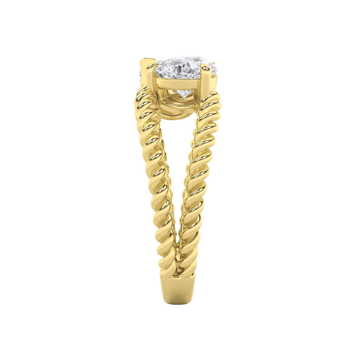2CTW Pear Lab-Grown Diamond Prong Toi et Moi Fashion Ring 2 Stones