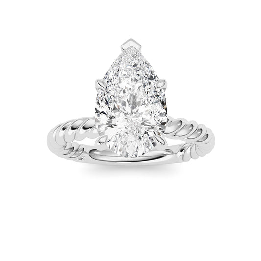 Pear Lab-Grown Diamond Prong Ring 1 Stone