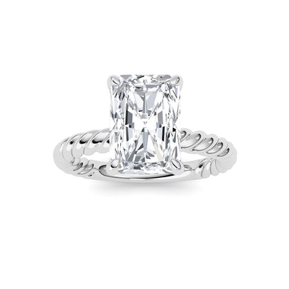 Radiant Lab-Grown Diamond Prong Ring 1 Stone