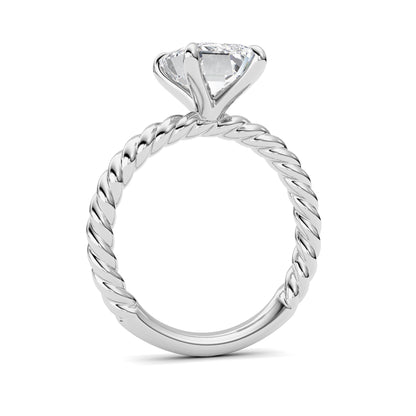 Radiant Lab-Grown Diamond Prong Ring 1 Stone