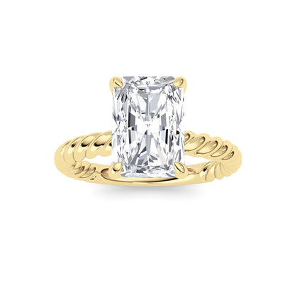 Radiant Lab-Grown Diamond Prong Ring 1 Stone