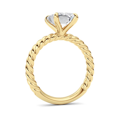 Radiant Lab-Grown Diamond Prong Ring 1 Stone