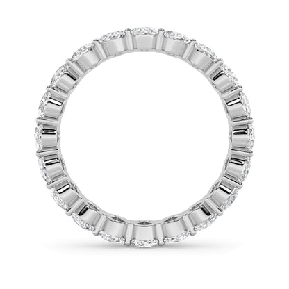 4CTW Oval Lab-Grown Diamond Split Prong Eternity Ring