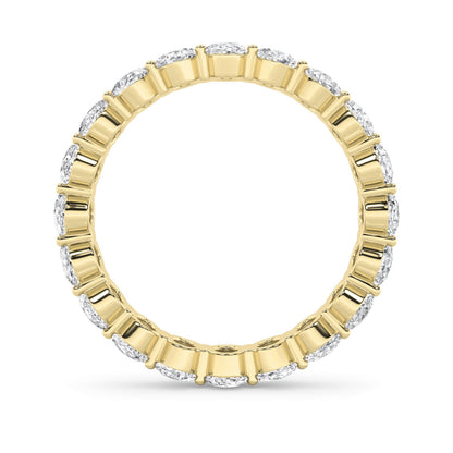 4CTW Oval Lab-Grown Diamond Split Prong Eternity Ring