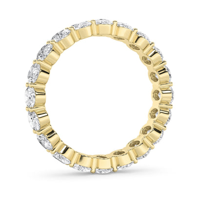 4CTW Oval Lab-Grown Diamond Split Prong Eternity Ring