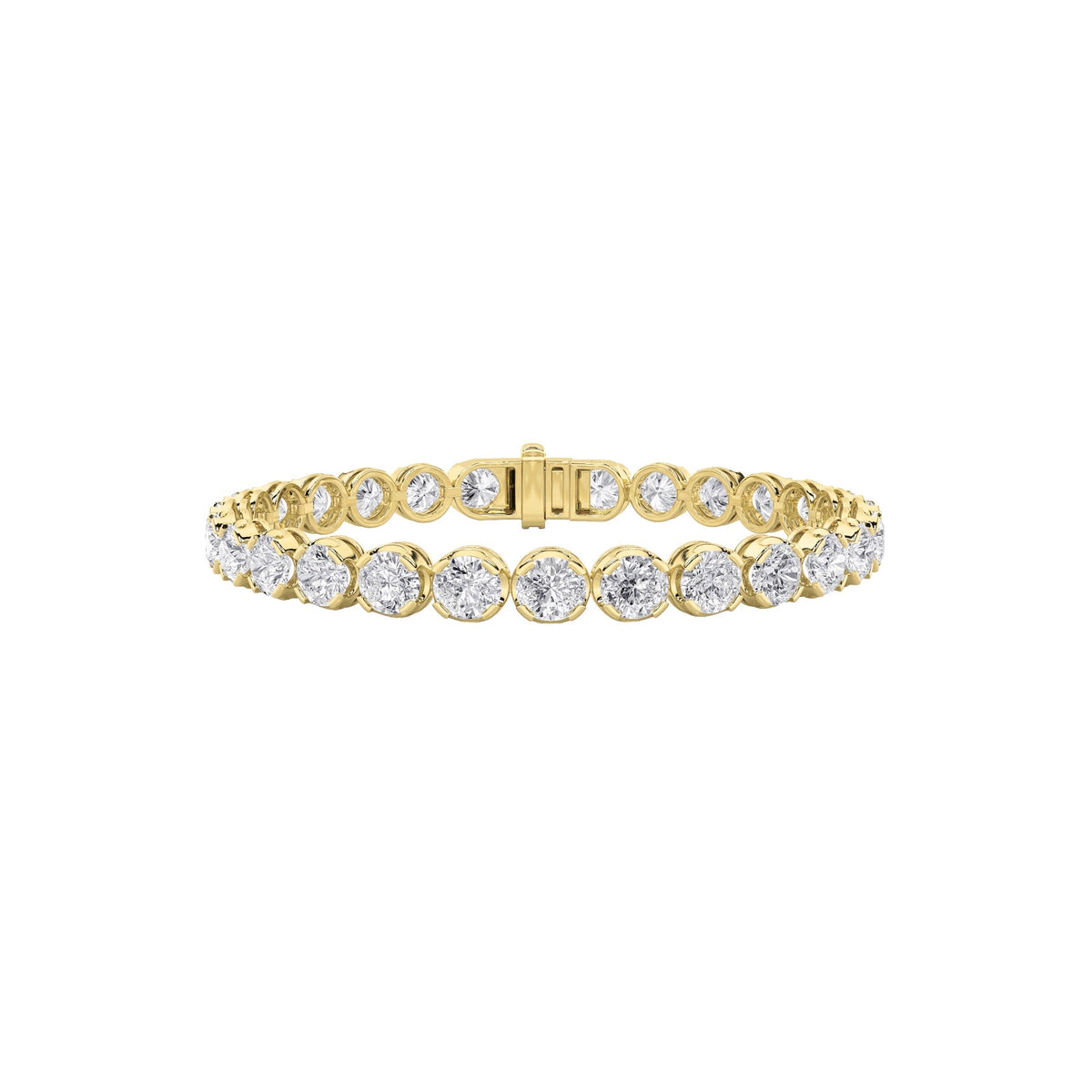 12CTW Round Lab-Grown Diamond Prong Tennis Bracelet 31 Stones
