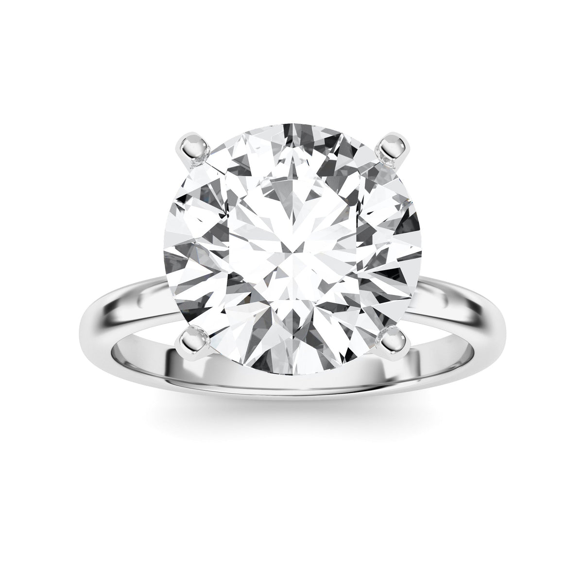 5CTW Round Lab-Grown Diamond Classic Solitaire Ring