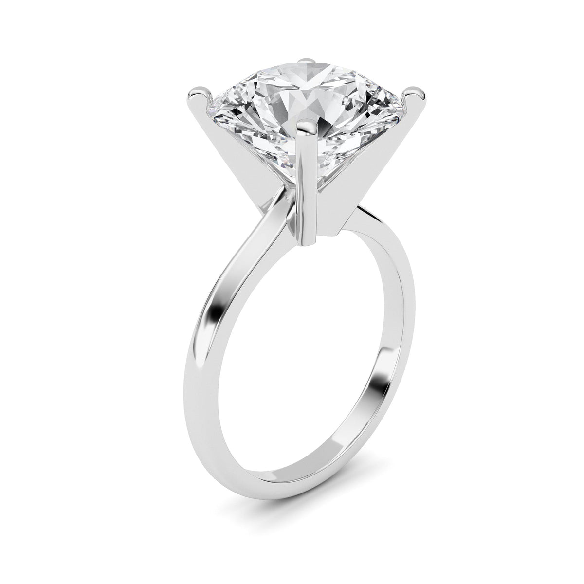 5CTW Round Lab-Grown Diamond Classic Solitaire Ring