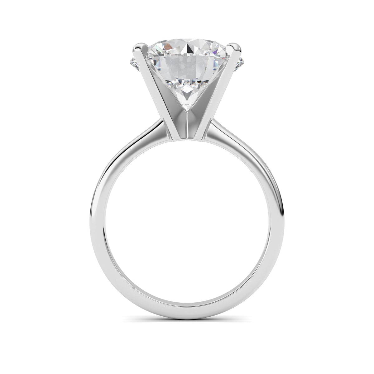 5CTW Round Lab-Grown Diamond Classic Solitaire Ring