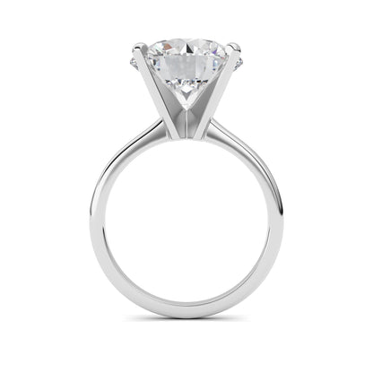 5CTW Round Lab-Grown Diamond Classic Solitaire Ring