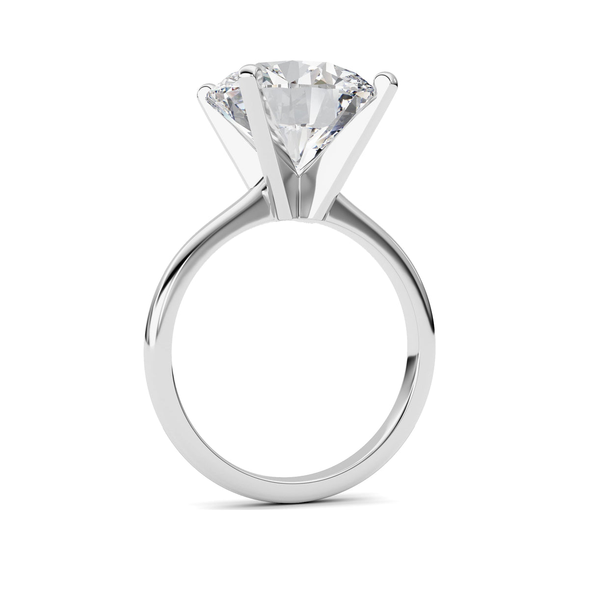 5CTW Round Lab-Grown Diamond Classic Solitaire Ring