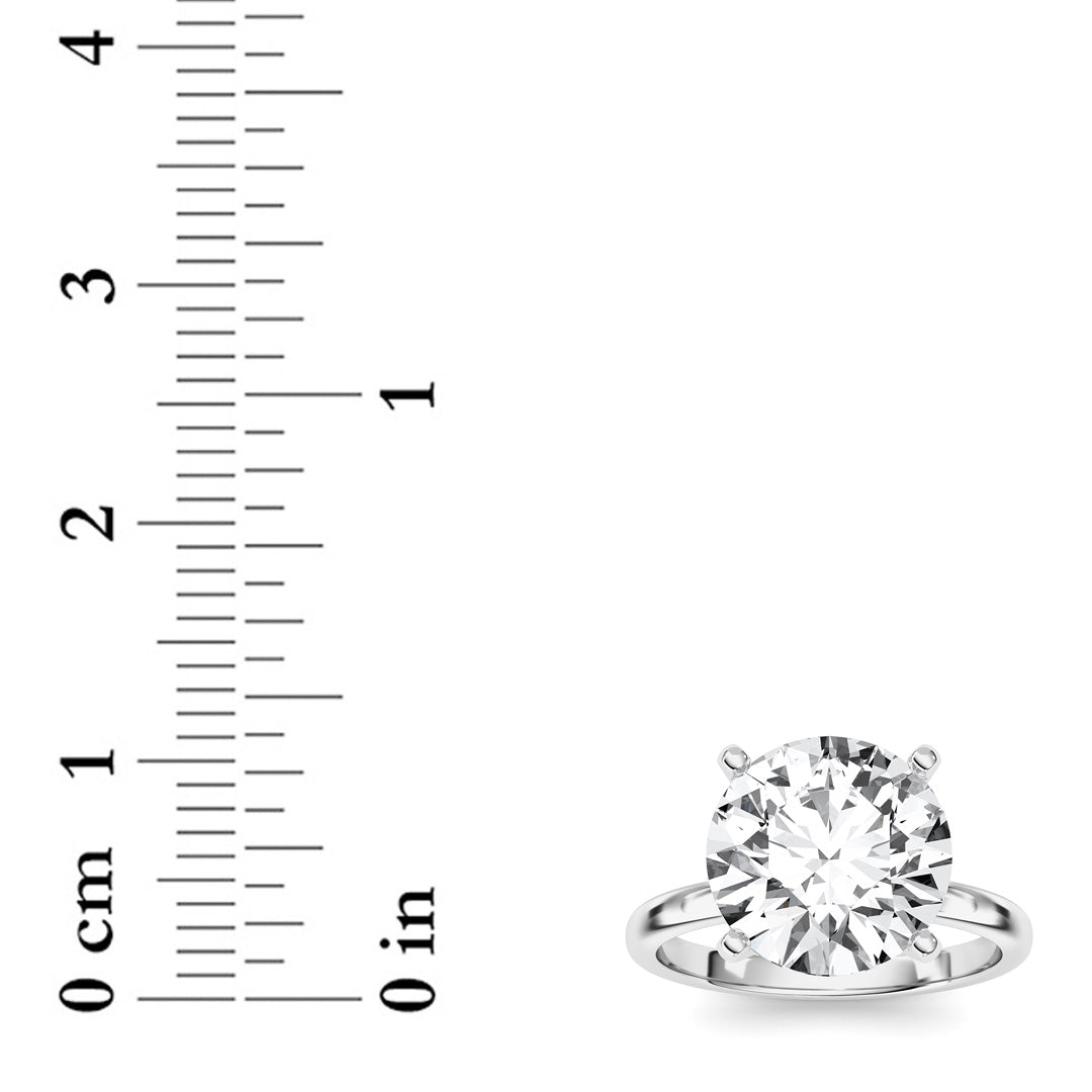 5CTW Round Lab-Grown Diamond Classic Solitaire Ring