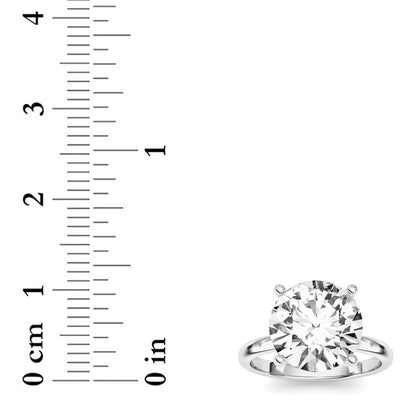 5CTW Round Lab-Grown Diamond Classic Solitaire Ring