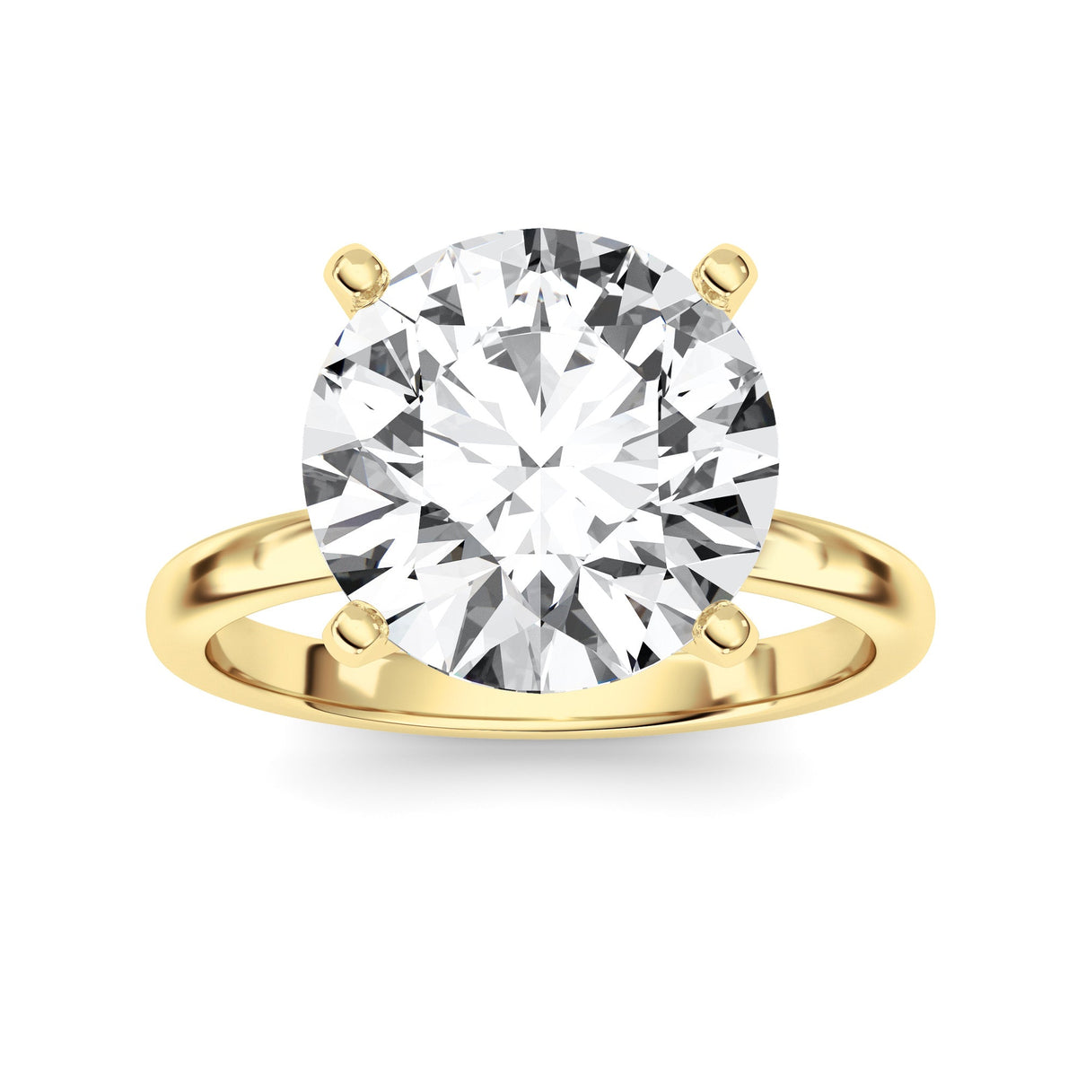 5CTW Round Lab-Grown Diamond Classic Solitaire Ring