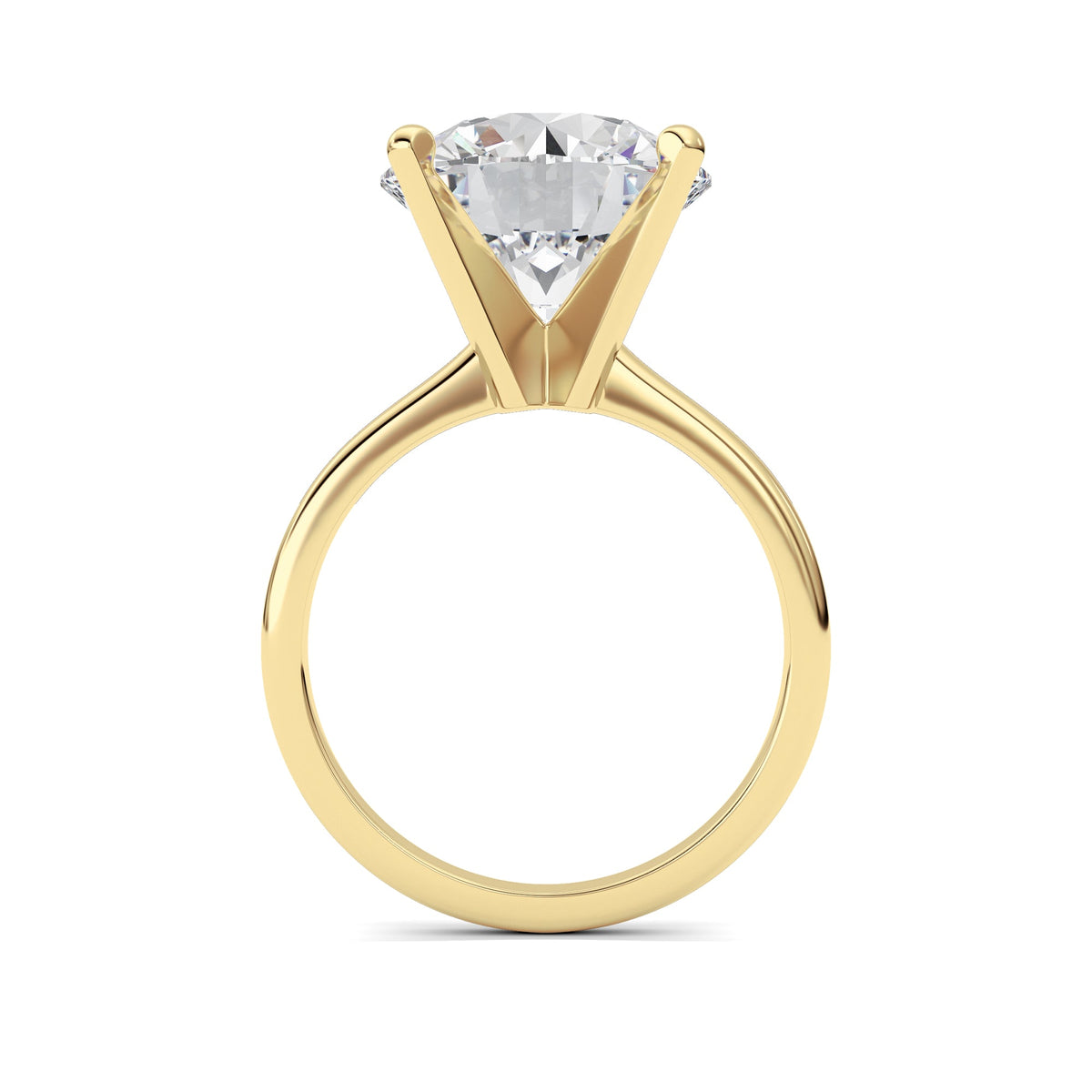 5CTW Round Lab-Grown Diamond Classic Solitaire Ring