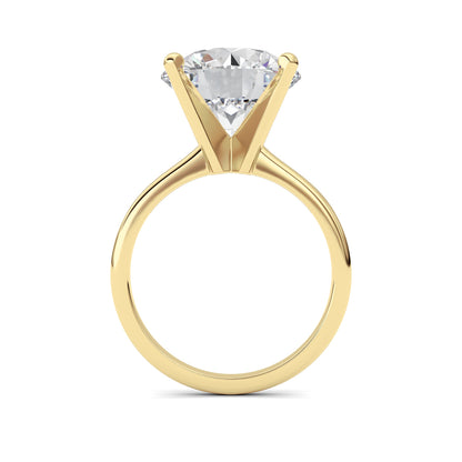 5CTW Round Lab-Grown Diamond Classic Solitaire Ring