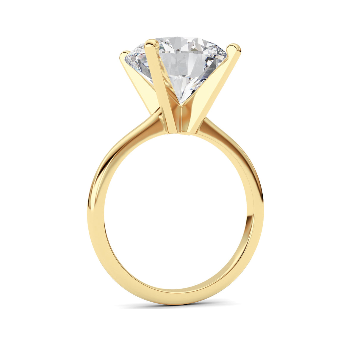 5CTW Round Lab-Grown Diamond Classic Solitaire Ring
