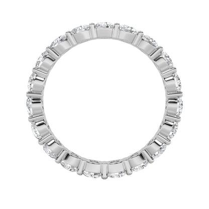2.1CTW Round Lab-Grown Diamond Split Prong Eternity Ring 21 Stones