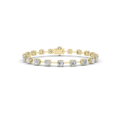 4.5CTW Round Lab-Grown Diamond Split Prong Eternity Ring 18 Stones