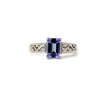 Tanzanite Ring in 14K White Gold